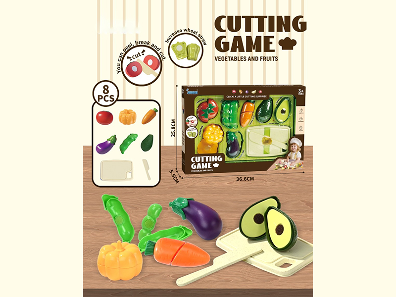 Peel And Slice 8 Pieces Of Fruits