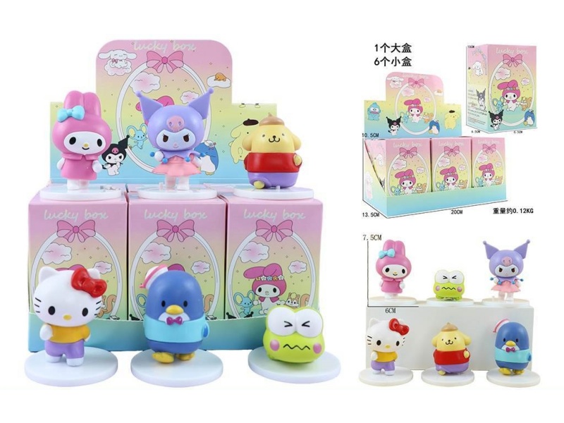 Sanrio Running 6-Piece Set Figurine