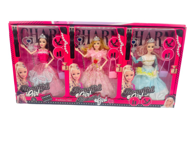 11-Inch 9-Jointed Body Doll With Bag MagIC Wand (3 Sets)