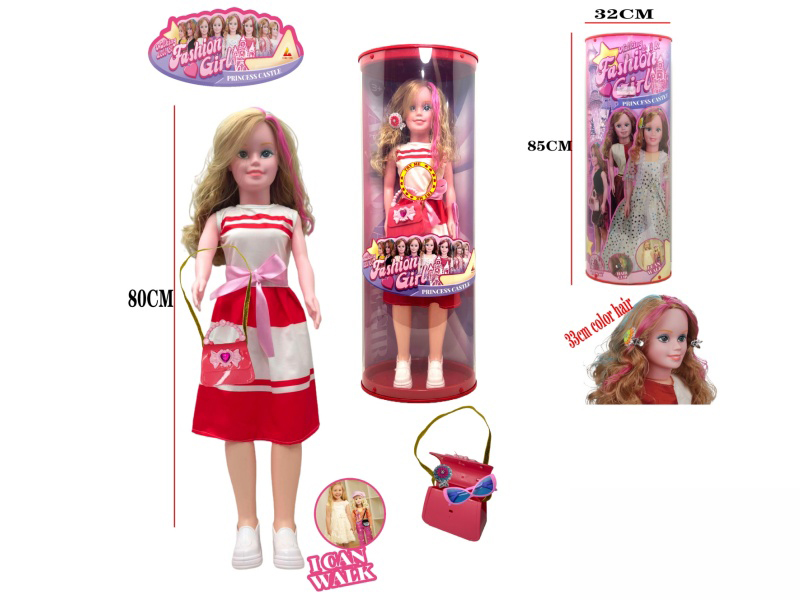 80cm Fashion And Walking Doll With Music(2xAG3 Batteries)