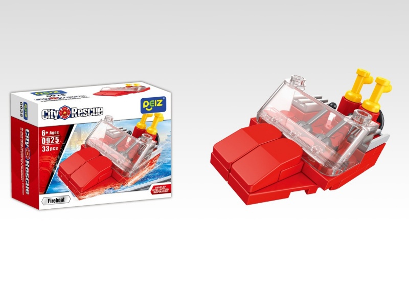 Fire Boat Building Blocks 33Pcs