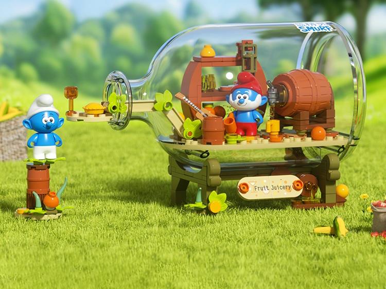 Building Block: The Smurfs - Forest Fruit Drink House