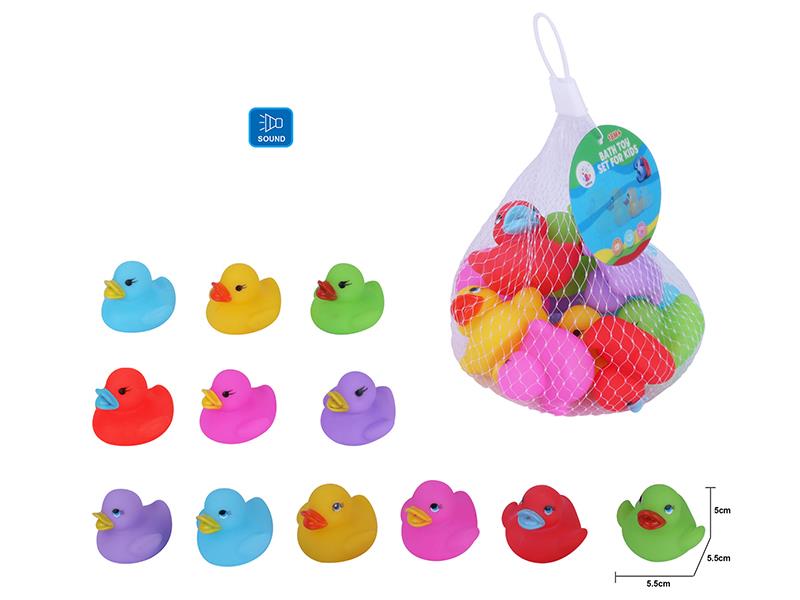 Cute Duck Kids Bath Toy Set