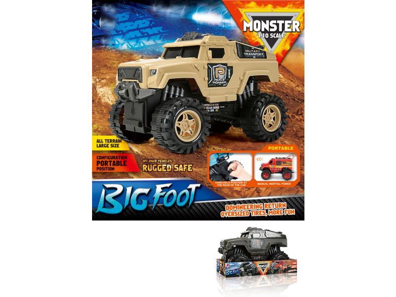 1:10 Hot Wheels Dinosaur Jeep Inertia Car