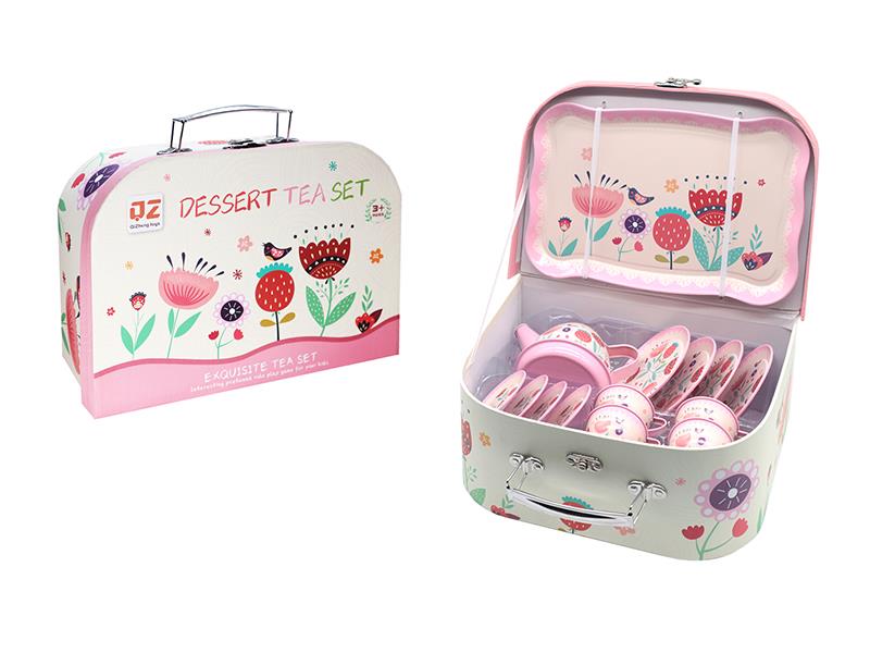 Tinplate Tea Set - Pink