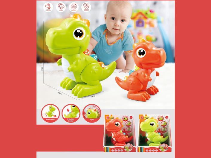 Multi-Functional Light And Music Dinosaur Baby, Baby Toy Touch Sliding Dinosaur, Baby Soothing And Intelligence Early Education, Touch To Sound, Sleep Soothing, Animal Sound Recognition, Parent-Child