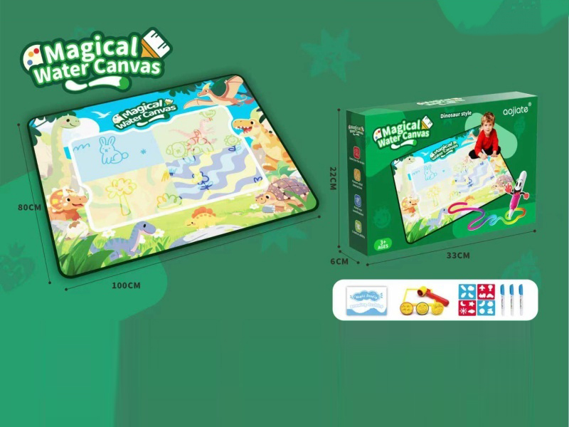 Dinosaur World Water Canvas