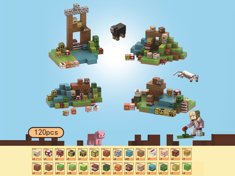 Mario Magnetic Cube Building Blocks 120pcs