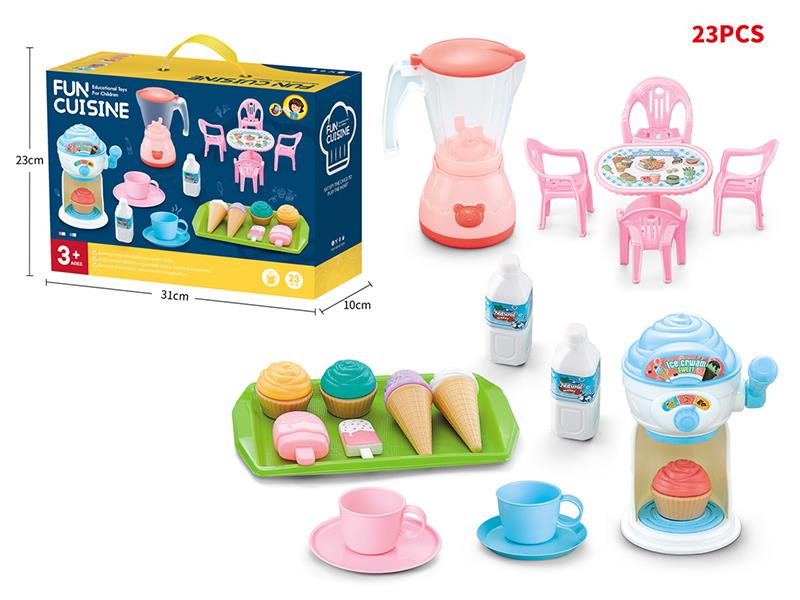 Ice Cream Machine Liquidizer + Dessert 23pcs