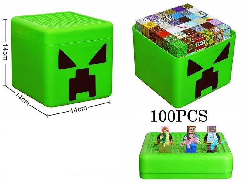 Minecraft Magnetic Building Blocks 100pcs + 5 Dolls