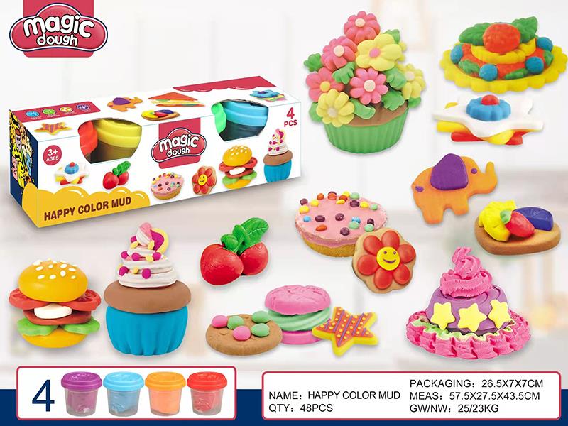 4 Oz Color Clay 4pcs