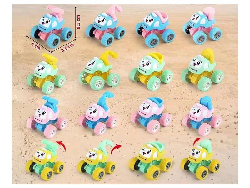 Double Friction Cartoon Engineering Car