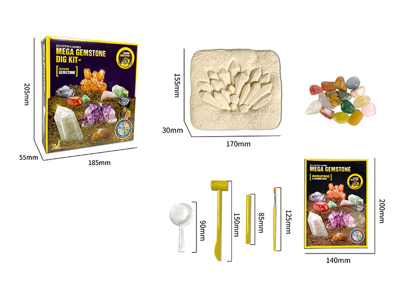 Mega Gemstone Archaeological Dig Set