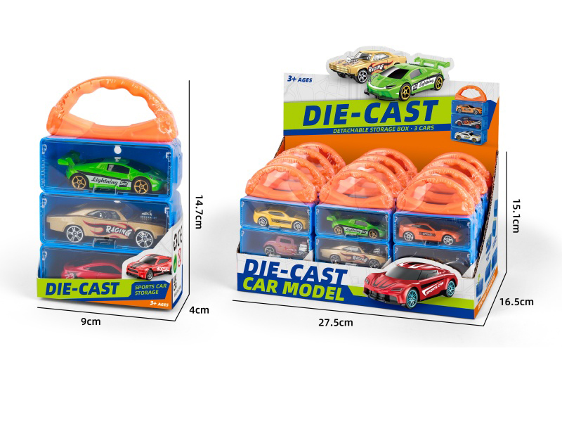 1:64 Sliding Alloy Bike (3 Models Mixed)