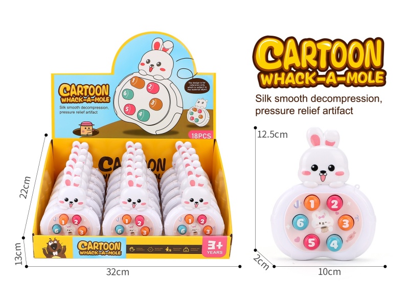 Rabbit Whack A Mole Game Machine 18PCS