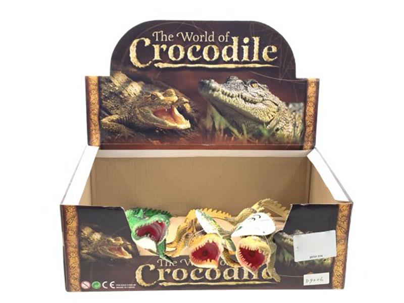 PVC Crocodile With BB Whistle 12PCS