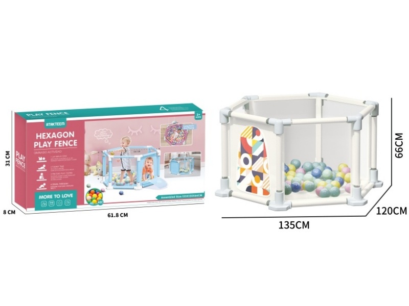 Geometric Hexagonal Fence Toy