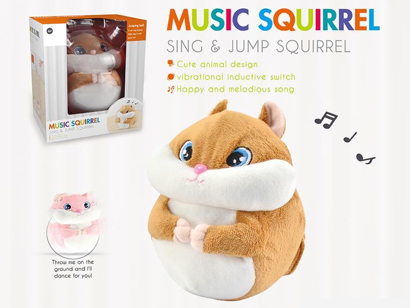 Jumping Music B/O Squirrel (With Dialogue)