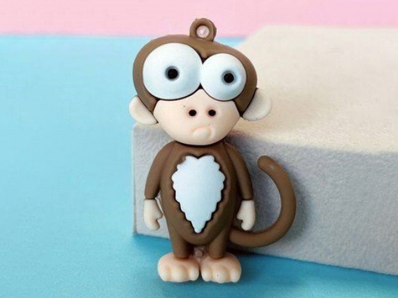 Keychain: Eye-Popping Monkey