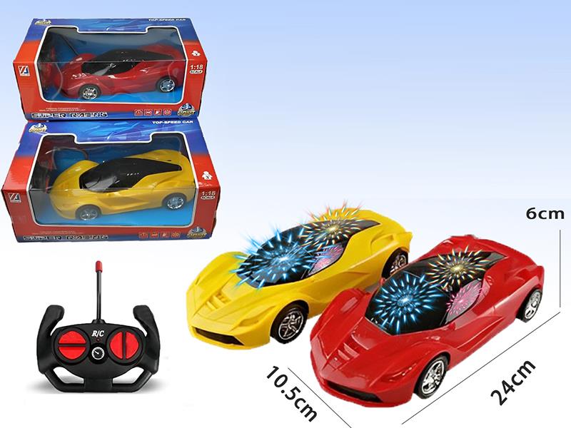 1:18 4-Channel Remote Control Ferrari Car With 3D Lights