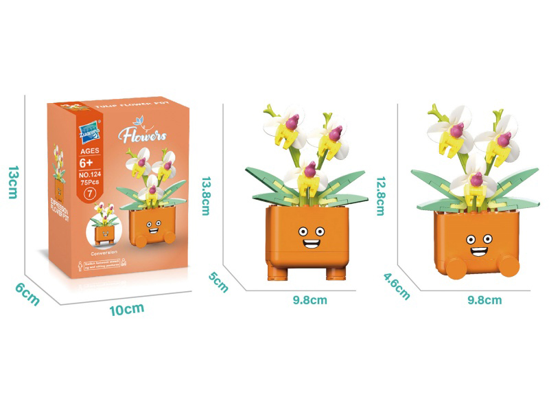 Butterfly Orchid Feast Building Blocks 75 Pieces