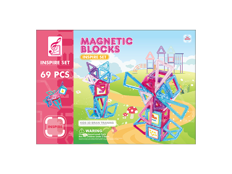 Girl Series Magnetic Building Blocks 69pcs