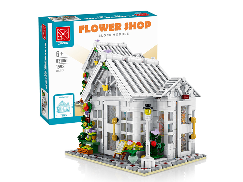 Flower Shop(With Lights) Building Blocks 1593pcs