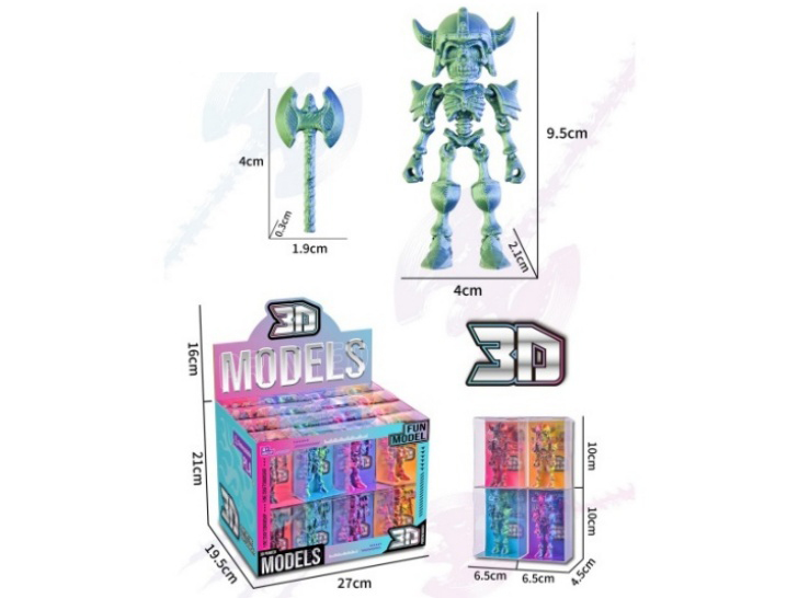 3D Skeleton Soldier (32Pcs Single Price)