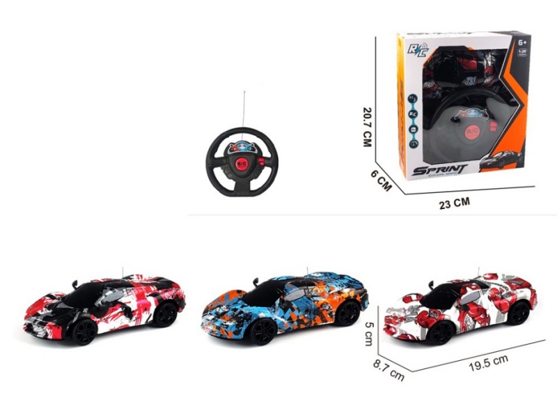 2-Channel  Remote Control Graffiti Ferrari