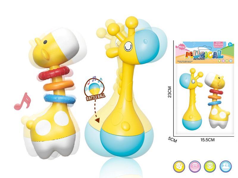 Giraffe Sand Hammer + Rattle