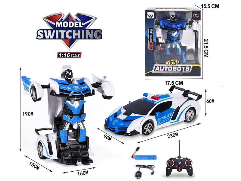 1:16 Remote Control Transformation Police Car