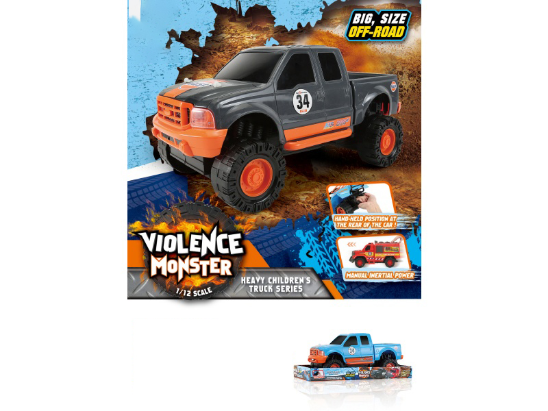 1:12 Fire Wheel Pickup Truck Inertia Vehicle