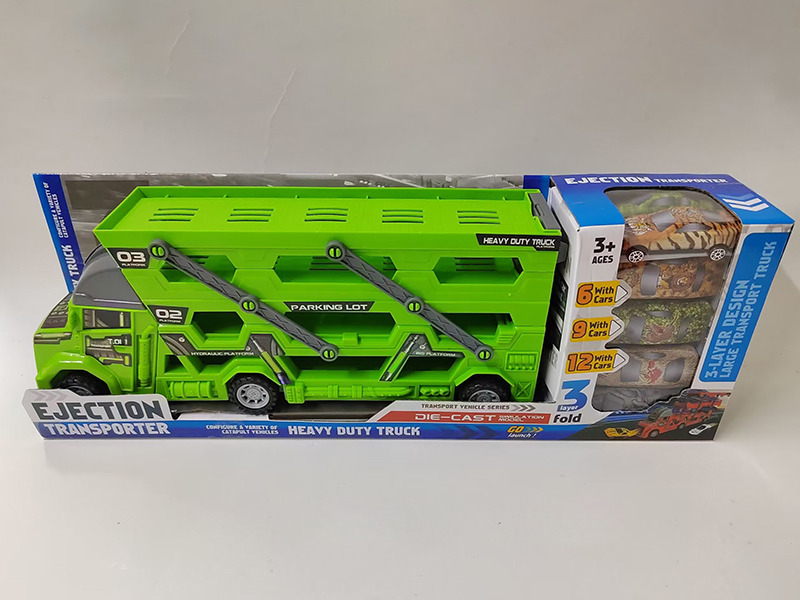 Slide Ejection Heavy Duty Truck With 6 Slide Metal Cars