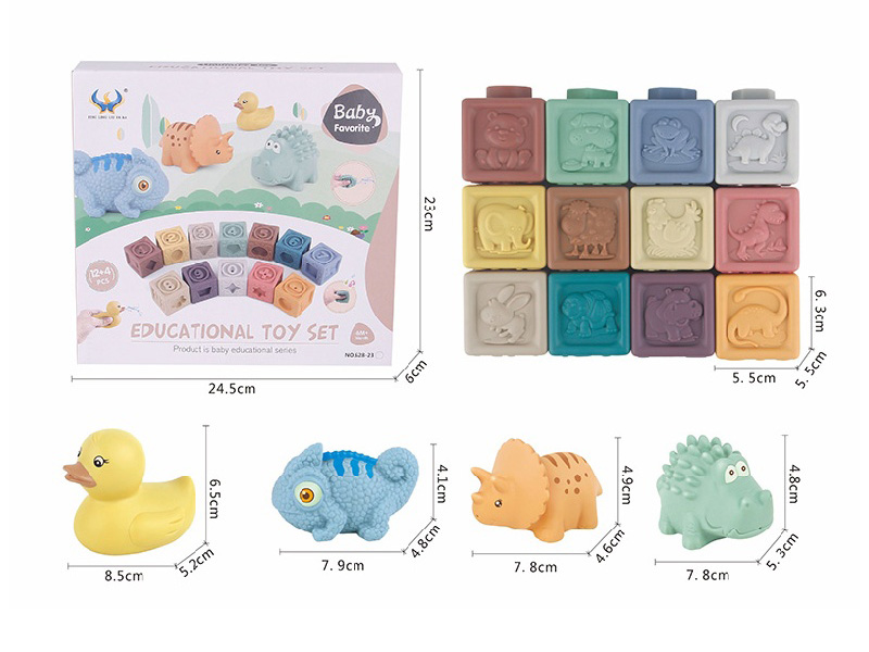 Vinyl Toy Animal Building Blocks(Morandi Color)
