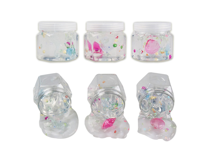 Crystal Mud Slime Hexagonal Small Bottle Marine Animal Colored Mud