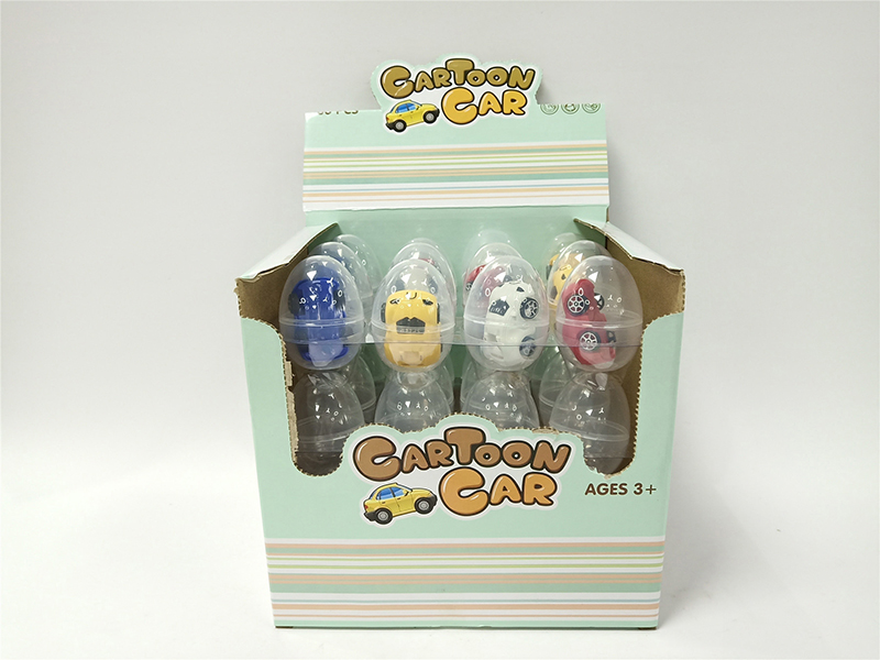 Egg Packing Q Version Free Wheel Car