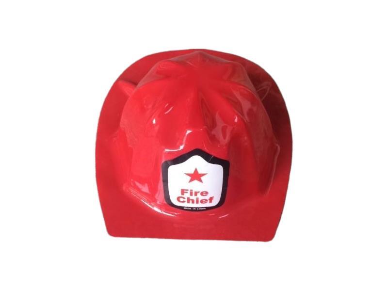 Red Fire Pvc Hat For Children