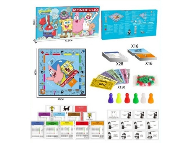 Spongebob Squarepants Monopoly In Spanish