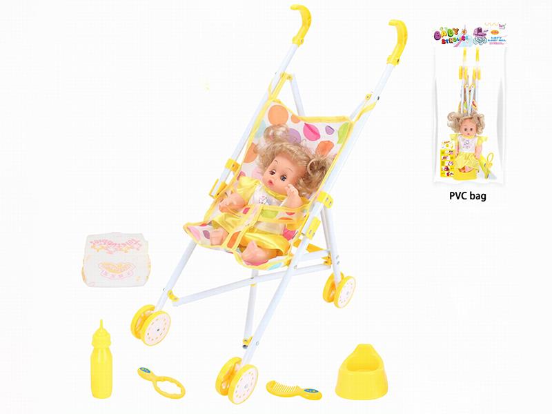 Iron Baby Stroller Toy + 12