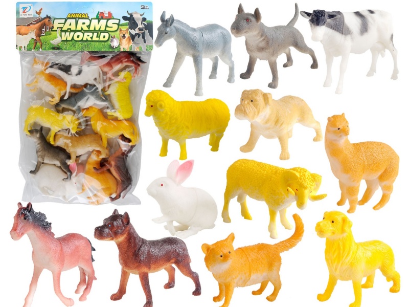Pvc Simulation Farm Animal 12Pcs