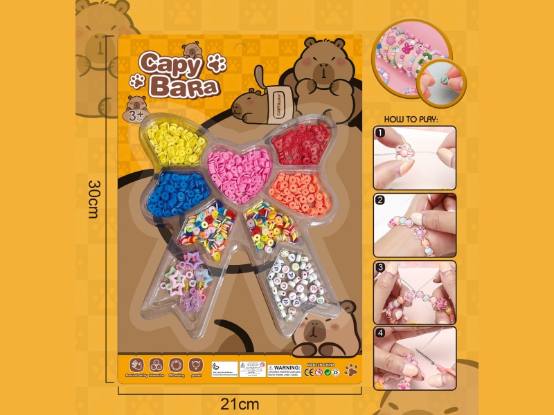 Kabibala Diy Beaded Jewelry Bow With Multiple Colored Beaded Ribbons And 2 Threads