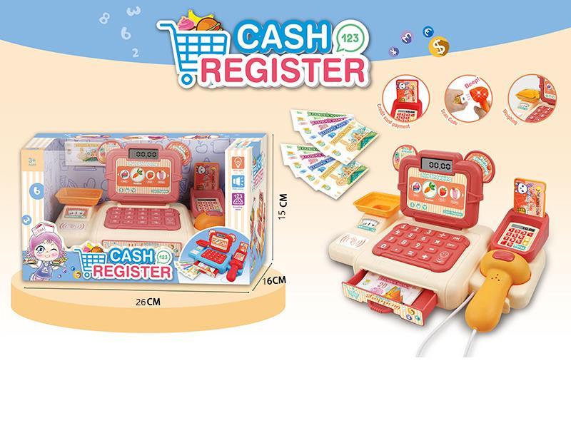 Simulated Cash Register With Light And Sound