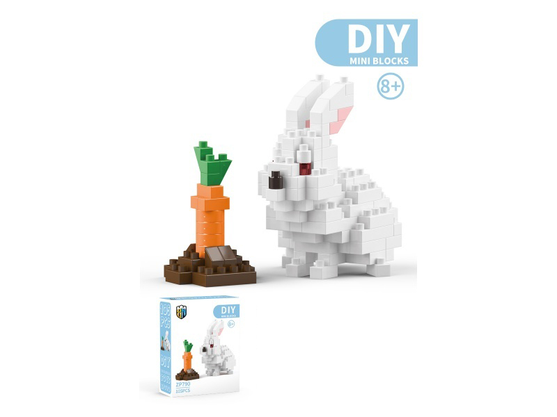 Rabbit Building Blocks Animal Series 105 PCS