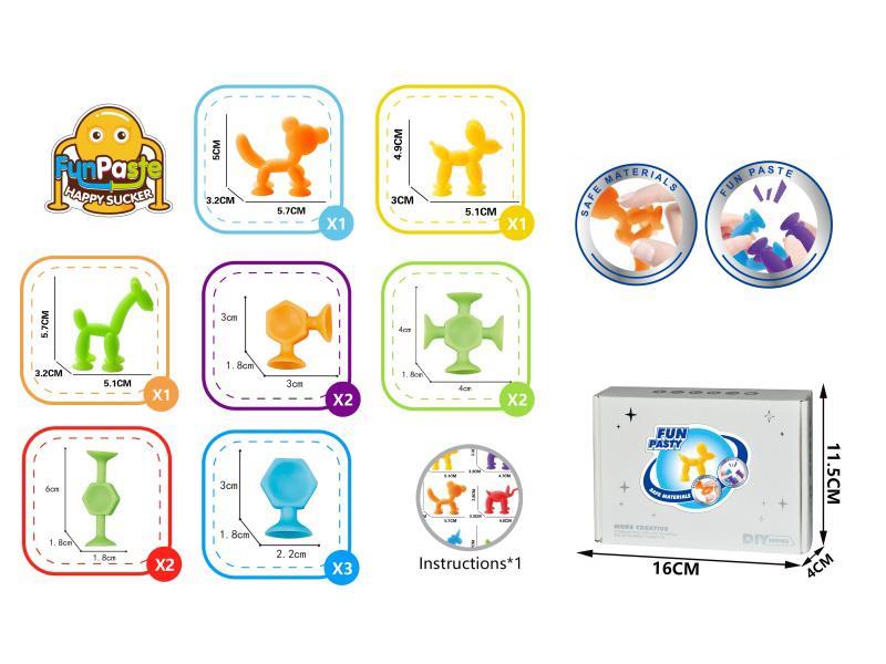 Balloon Animal + Hexagonal Small Size 12 Pieces