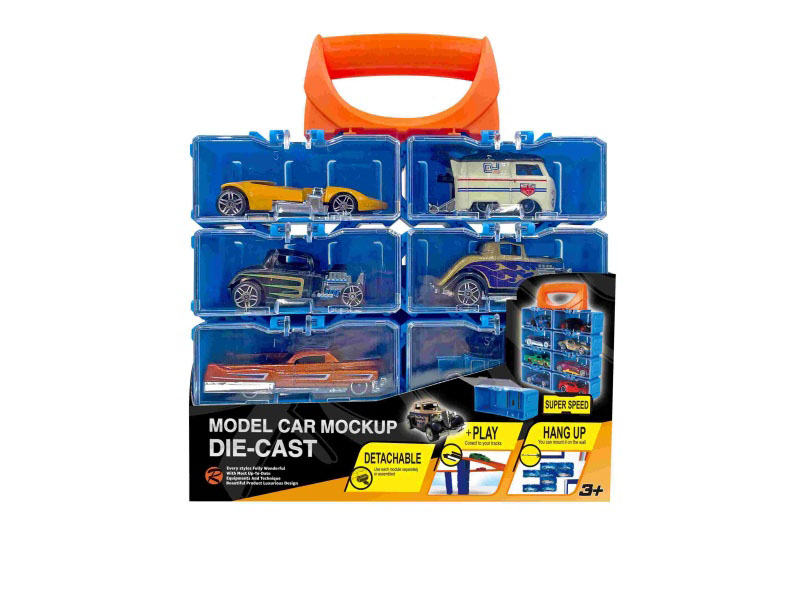 Diy Alloy Car Carrying Case For 8 Pieces