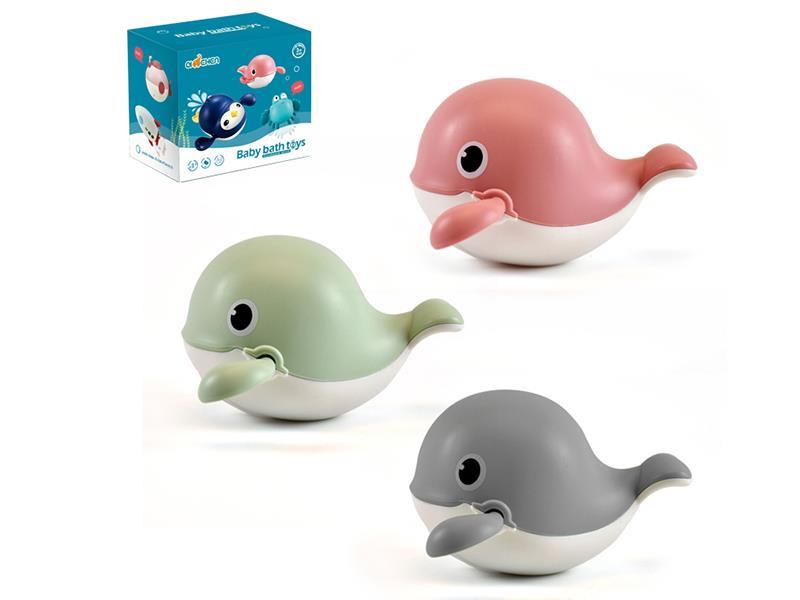Wind Up Swimming Whale Baby Bath Toys