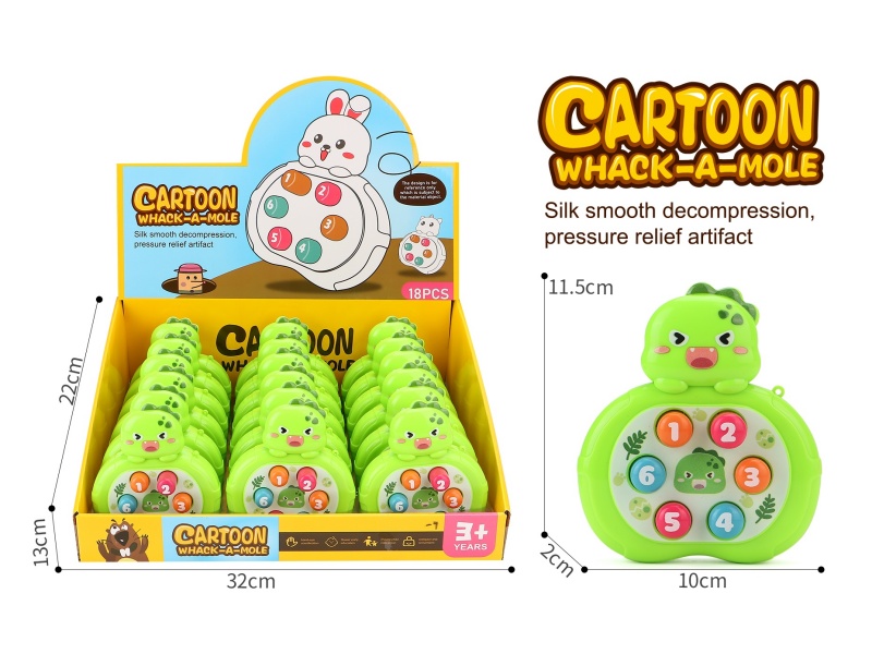 Dinosaur Whack A Mole Game Machine 18PCS