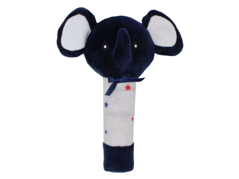 Bb Called The Blue Elephant Baby Soothing Plush Rattle Stick