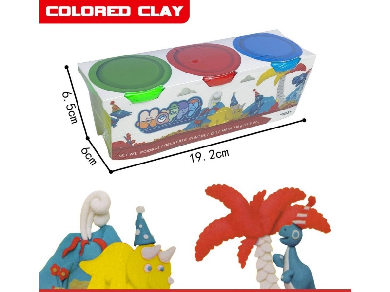 Three Bottles Of Four-Ampere Colored Clay