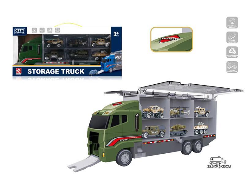 1:16 Friction Military Storage Truck